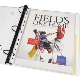 Quick Load Sheet Protectors, 8.5 x 11 Letter Size, Pack of 40, w/Color Edged (Yellow) - Easy Right Hand Insert & Large Capacity Storage by Keepfiling