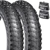 2-Pack 26x4.0 E-Bike Fat Tires and Tubes, Mountain All-Terrain, 60