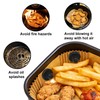 8pcs Air Fryer Magnets for Parchment Paper, Black Airfryer Liners