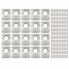 Stainless Steel Cabinet Hinge Repair Plates – 20 Sets with