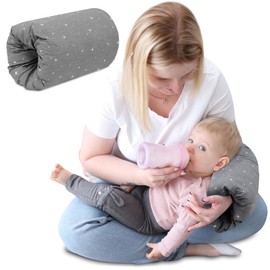 Nursing pillow small Nursing muff Ø20cm - mini baby cotton arm pillow for breastfeeding and giving bottles on the go Galaxy