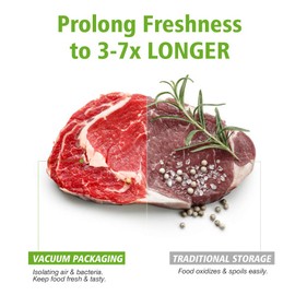 BoxLegend Professional Vacuum Bags for Food, 100 Bags 15 x 25 cm Vacuum Sealer Bags for All Vacuum Sealers, Vacuum Preservation, Freezing and Cooking, Sous Vide Bags, Freezer Bags, BPA-Free