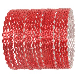 NEW! Touchstone Indian Bollywood Handcrafted Attractive Zigzag Pattern Vibrant Orange Color Wrist Enhancer Elegant Designer Jewelry Bracelets Bangle. Set Of 24 For Women.