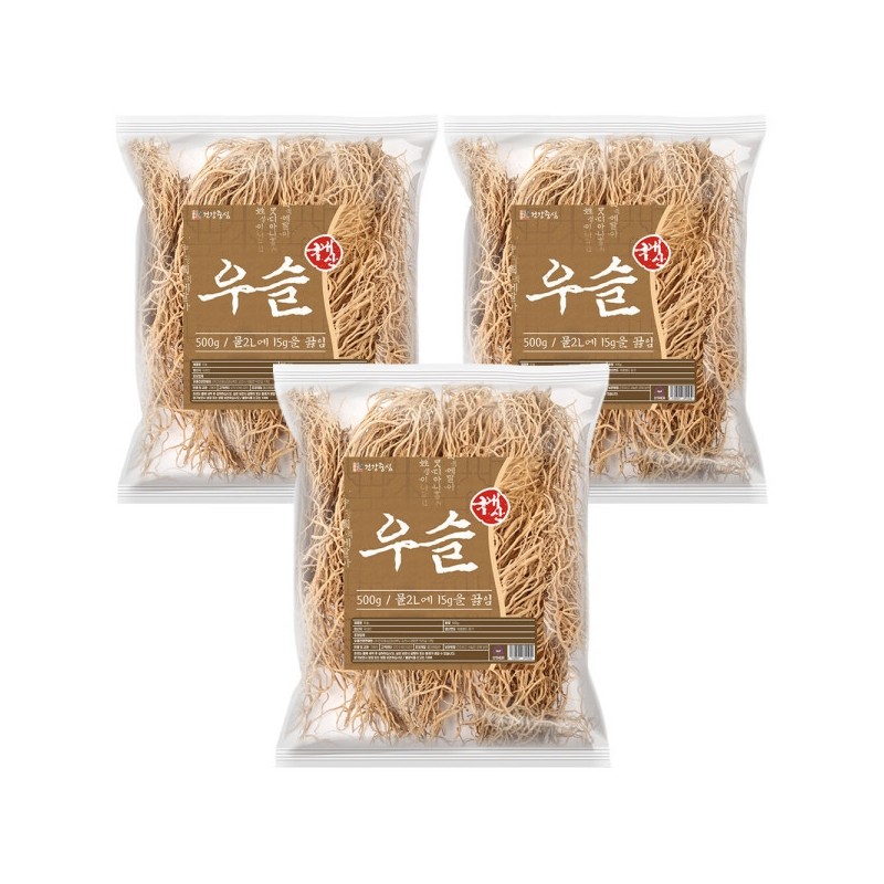 Domestic whole hyssop root 500g 3pcs / 국산 통 우슬