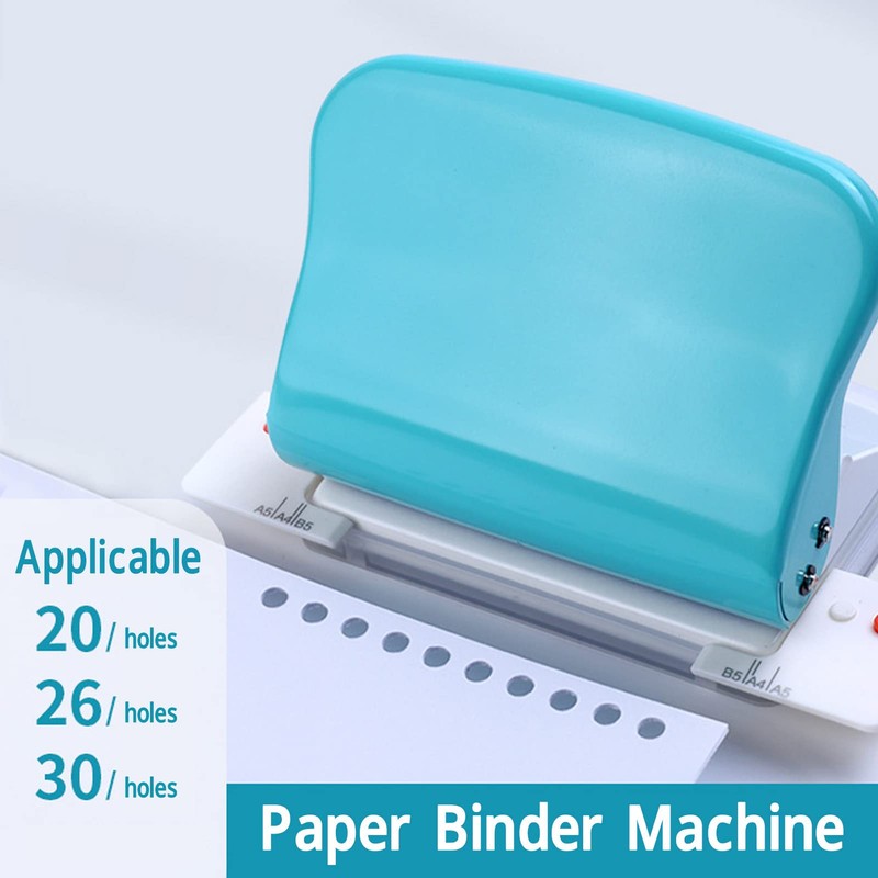 Sonew Binding Machine, 10 Hole Paper Binding Device, Handheld Portable