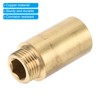 PATIKIL Shower Head Extension Arm, 2 Pack Brass G1/2 Male