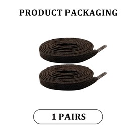 NDTEZUGT 1/4"(6mm) Waxed Flat Shoe Laces for Cole Haan Grand Crosscourt Sneakers, Dress Shoelaces Replacement for Business (Brown,39"/100cm)