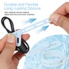 Donruby 24Pcs Silicone Cable Ties - Reusable & Washable with