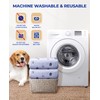 Fostanfly Washable Pee Pads for Dogs, 2 Pack Reusable Super