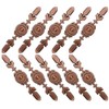 TOVOT 10PCS Copper Drawer Pulls Set 4.7" Vintage Cabinet Drawer