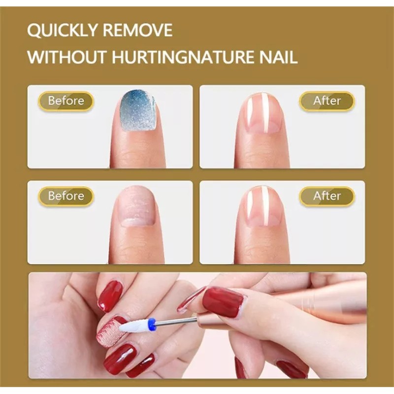 TO 5 Puntas Brocas De Ceramica Retiro De Gel Manicura