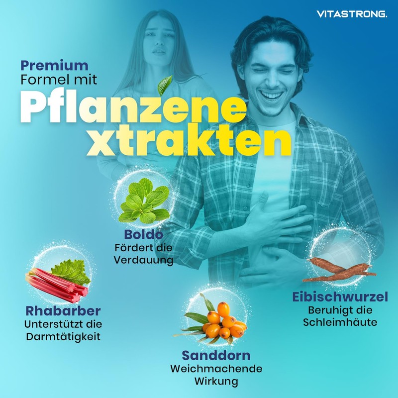 Vitastrong Laxastrong with Rhubarb Sea Buckthorn and Senna Leaves