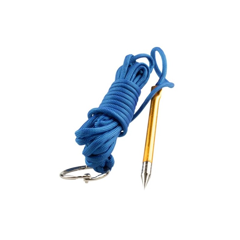 10 Foot 550lb Paracord Fishing Stringer Fish Holder with Metal