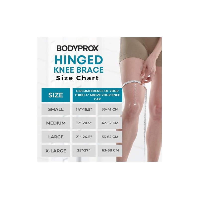 Bodyprox Hinged Knee Brace for Men and Women, Knee Support