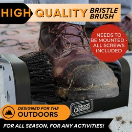 Heavy Duty Boot Brush Cleaner Outdoor Floor Mount or Portable Boot Scraper/Scrubber with Hardware