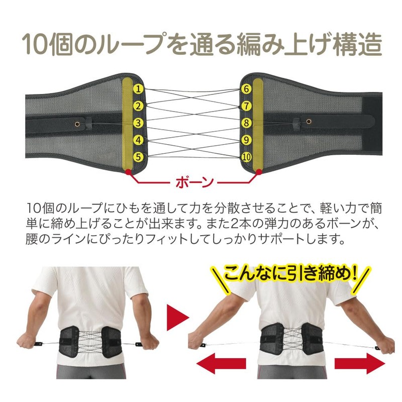 Dr. PRO 98207 Crispy Waist Belt, Wide, L