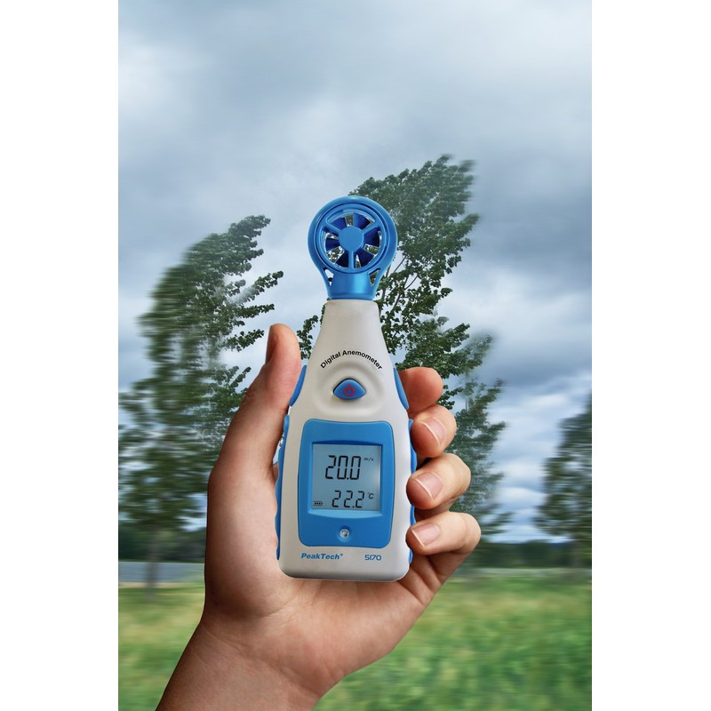 PeakTech P 5170 Impeller Anemometer Digital Wind Gauge for Wind