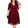 Plus Size Cocktail Dresses Women Wedding Guest Burgundy Semi Formal