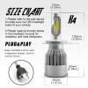 Bricologht 4x 5.75" 5-3/4" GLASS LED Headlights High-Low Beam For