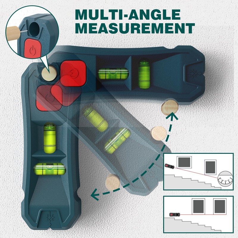 Magnetic Stud Finder with Laser Level,Hands-Free Marking Stud Finder Wall