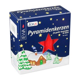 Eweka pyramid candles for large pyramids size 17.2x105 mm, 18 pieces in each package