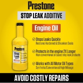 Prestone Stop Leak Additive Engine Oil 12 oz bottle
