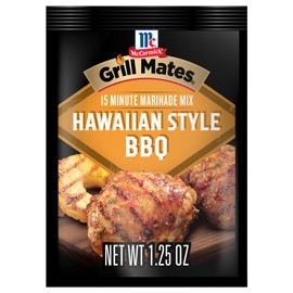 McCormick Grill Mates Marinade Mix, Hawaiian Style BBQ, Tropical Hawaiian-Inspired, 15 Minute Marinade for Chicken, Pork, and Seafood, 1.25 oz (Pack of 12)