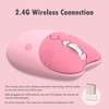 Cute Cat 2.4G USB Wireless Mouse for Women and Children,