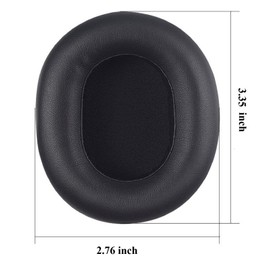 VEKEFF Replacement Ear Pads Cushions Cover for Panasonic HXT80B Rp-htx80b htx90n Stereo Headphones (HXT80B Black)
