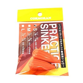 CORMORAN Practice Sinker, Small, 0.2 oz (5.0 g), 0.2 oz (7.0 g), Cast Practice Sinker