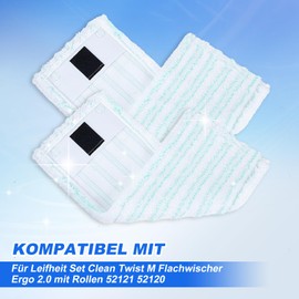 Set of 4 for streak-free floor cleaning, perfect fit