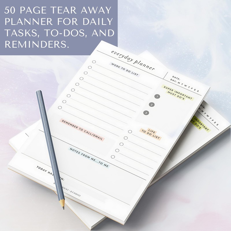 Everyday Planner - Daily Planner Notepad | To Do List
