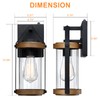 LONEDRUID 2 Pack Dusk to Dawn Outdoor Wall Light Fixtures
