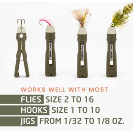TYEPRO Fly & Ice Fishing Knot Tying Tool, Fly/Jig/Hook (2-Pack)