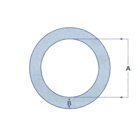 6MM x 45MM Stainless Steel Round Ring - Marine O Webbing Rigging