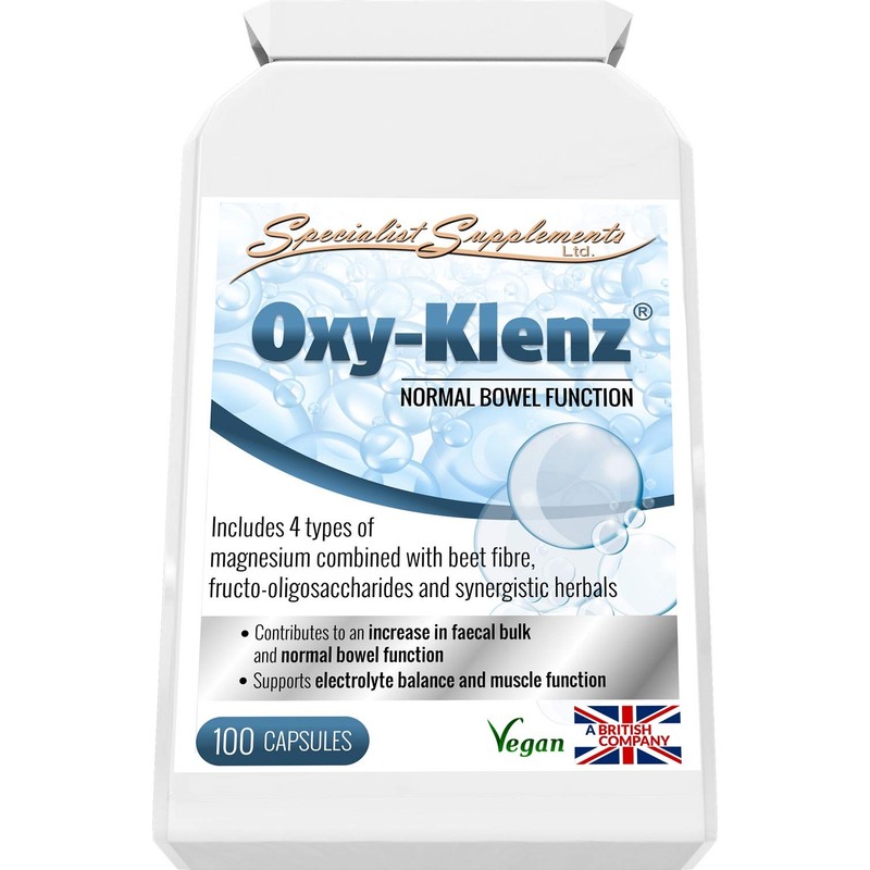 Specialist Supplements Oxy-Klenz Healthy Bowel Function 100 Capsules (Pack of