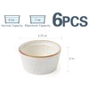 ONEMORE Ramekins 6 oz Oven Safe, Ceramic Souffle Dishes with