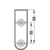 bricoleva.it Closet Rail Bracket, Side Hose Holder Kit for Oval