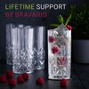 Bravario Unbreakable Plastic Drinking Water Tumblers, Dishwasher Safe 100% Tritan