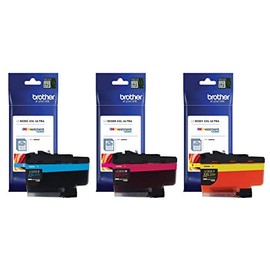 Brother Genuine Ultra High Yield Cyan Magenta and Yellow Ink Cartridge Set, LC3035C, LC3035M, LC3035Y