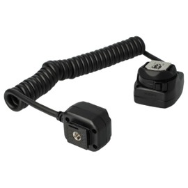 vhbw TTL Flash Cable Compatible with Canon EOS 1100D, 1000D, 1D C, 1D Mark II, 1D Mark III, 100D Camera, Flash Unit - Synchronous Cable, 30 cm