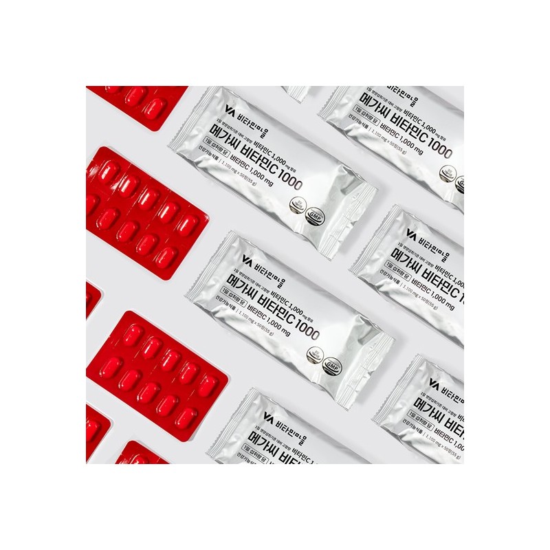 Vitamin Village High-Concentration Mega C Vitamin C 1000mg 1 Box
