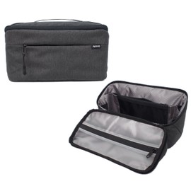 Toiletry Bag Dopp Kit For Men, Large Travel Toiletry Organizer, Full-Open Shaving Bag Bathroom Case for Traveling, Water Resistant Hygiene Grooming Pouch Bag For Toiletries Accessories, Black