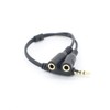 Gatuida 3pcs Headset Splitter Adapter Position to and Microphone Ports