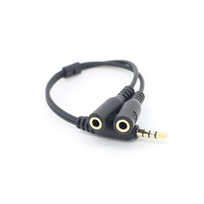 Gatuida 3pcs Headset Splitter Adapter Position to and Microphone Ports