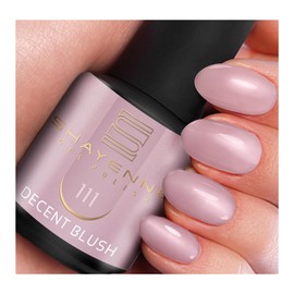 SHAYENNE Shellac Gel Nagellack UV - 15ml langlebiger Shellac Nagellack für UV Lampe & LED - 111 Decent Blush Lila Schützender Gel Kratzfester Premium UV Nagellack für intensiven Glanz