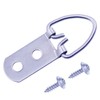 Heavy Duty D-Ring Picture Hangers with Screws, 30 Pcs Large