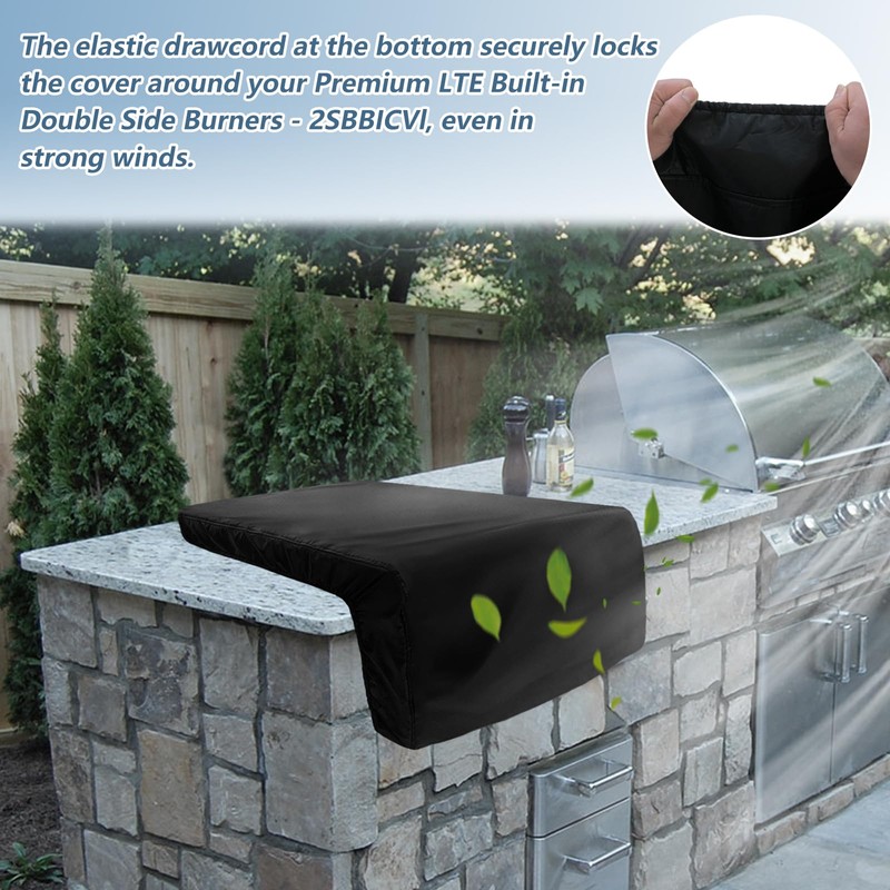 Cover for Lynx Double Side Burner Built-in,Heavy Duty 600D Waterproof