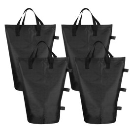 PATIKIL Canopy Weight Sand Bags, 4 Pack 112 Lbs Total Extra Large Weights Bags Waterproof Tent Leg Weights Sandbags for Outdoor Canopy Tent Sun Shelter Patio Ladder Black (18x9")