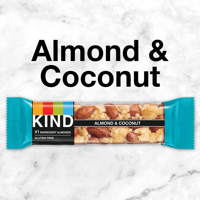 KIND Nut Bars, Almond & Coconut, Healthy Snack Bars, Gluten